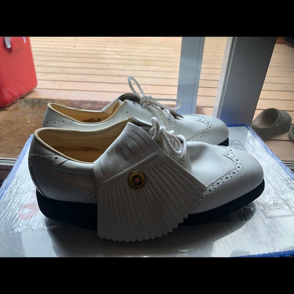 FootJoy Shoes Footjoy Soft Joy Ii Mens White Leather Golf Shoes